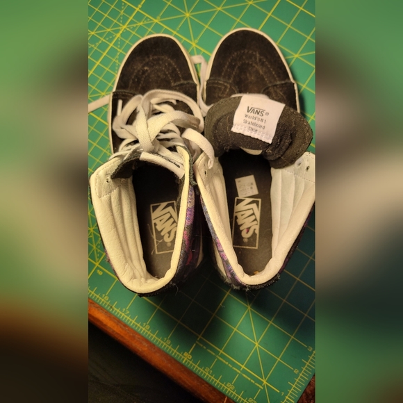 VANS Womens Warped Florals sk8hi shoes size 7 - Picture 7 of 7